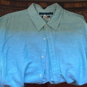 Perry Ellis Blue Casual Button Down Shirt